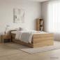 Preview: ARDEBO.de - Bettrahmen Artisan-Eiche 90 x 200 cm Holzwerkstoff