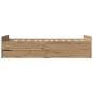 Preview: Bettrahmen Artisan-Eiche 90 x 200 cm Holzwerkstoff