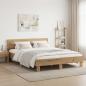 Preview: ARDEBO.de - Bettrahmen Artisan-Eiche 140 x 190 cm Holzwerkstoff
