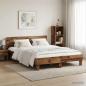 Preview: ARDEBO.de - Bettrahmen Altholz 120 x 190 cm Holzwerkstoff