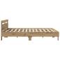 Preview: Bettrahmen Artisan-Eiche 120 x 190 cm Holzwerkstoff