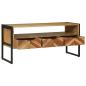 Preview: TV-Schränk Braun 100 x 35 x 50 cm Massivholz Akazie