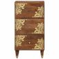 Preview: Sideboard mit Schubladen Braun 40 x 33 x 75 cm Massivholz Mango