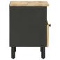 Preview: Nachttisch 2 stk. Natur 40 x 33 x 46 cm Massivholz Mango