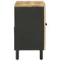 Preview: Waschbeckenunterschrank Braun und Schwarz 62 x 33 x 58 cm