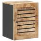 Preview: Hängeschrank mit Speicher Braun und Schwarz 38 x 33,5 x 48 cm
