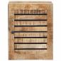 Preview: Hängeschrank mit Speicher Braun und Schwarz 38 x 33,5 x 48 cm
