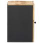 Preview: Hängeschrank mit Speicher Braun und Schwarz 38 x 33,5 x 48 cm