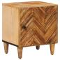 Preview: ARDEBO.de - Nachttisch Braun 40 x 33,5 x 46 cm Massivholz Mango