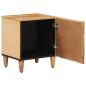 Preview: Nachttisch Braun 40 x 33,5 x 46 cm Massivholz Mango