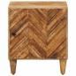 Preview: Nachttisch Braun 40 x 33,5 x 46 cm Massivholz Mango