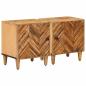 Preview: ARDEBO.de - Nachttisch 2 Stk. Braun 40 x 33,5 x 46 cm Massivholz Mango