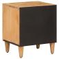 Preview: Nachttisch 2 Stk. Braun 40 x 33,5 x 46 cm Massivholz Mango