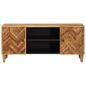 Preview: Stauraumschr?nke Braun 105 x 33,5 x 46 cm Massivholz Mango
