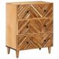 Preview: ARDEBO.de - Stauraumschränke Braun 60 x 33,5 x 75 cm Massivholz Mango