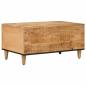 Preview: Couchtisch Braun 80 x 50 x 40 cm Massivholz Mango