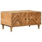 Preview: ARDEBO.de - Couchtisch Braun 80 x 50 x 40 cm Massivholz Mango