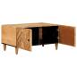 Preview: Couchtisch Braun 80 x 50 x 40 cm Massivholz Mango