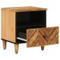 Preview: Nachttisch Braun 50 x 33 x 60 cm Massivholz Mango