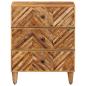 Preview: Nachttisch Braun 50 x 33 x 60 cm Massivholz Mango