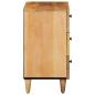 Preview: Nachttisch Braun 50 x 33 x 60 cm Massivholz Mango