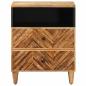 Preview: Nachttisch Braun 50 x 33 x 60 cm Massivholz Mango
