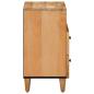 Preview: Nachttisch Braun 50 x 33 x 60 cm Massivholz Mango