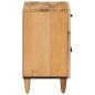 Preview: Nachttisch Braun 50 x 33 x 60 cm Massivholz Mango
