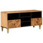 Preview: ARDEBO.de - Stauraumschränke Braun 100 x 33,5 x 46 cm Massivholz Mango
