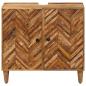 Preview: Waschbeckenunterschrank Braun 62 x 33 x 58 cm Massivholz Mango
