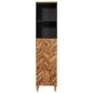 Preview: Badezimmerschrank Braun 38 x 33,5 x 160 cm Massivholz Mango