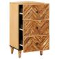 Preview: Stauraumschr?nke Braun 40 x 33,5 x 75 cm Massivholz Mango