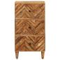 Preview: Stauraumschr?nke Braun 40 x 33,5 x 75 cm Massivholz Mango