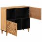 Preview: Stauraumschränke Braun 80 x 33,5 x 75 cm Massivholz Mango