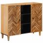 Preview: ARDEBO.de - Stauraumschränke Braun 90 x 33,5 x 75 cm Massivholz Mango