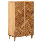 Preview: ARDEBO.de - Stauraumschränke Braun 60 x 33,5 x 100 cm Massivholz Mango