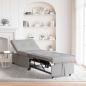Preview: ARDEBO.de - Schlafsofa Ausziehbar Grau 194 x 50 x 82 cm Stoff