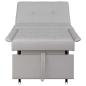 Preview: Schlafsofa Ausziehbar Grau 194 x 50 x 82 cm Stoff
