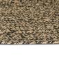 Preview: Bereichsteppich Natürlich und Schwarz 120 x 120 cm Jute