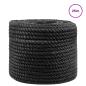 Preview: Juteseil 12 mm Schwarz 100% Tossa Jute
