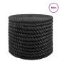 Preview: Juteseil 16 mm Schwarz 100% Tossa Jute
