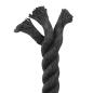 Preview: Juteseil 36 mm Schwarz 100% Tossa Jute
