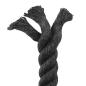 Preview: Juteseil 60 mm Schwarz 100% Tossa Jute