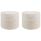 Preview: ARDEBO.de - Juteschnur 2 stk. 2 mm Weiß 100% Tossa Jute