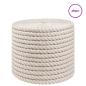 Preview: Juteseil 10 mm Weiß 100% Tossa Jute