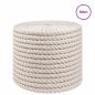 Preview: Juteseil 12 mm Weiß 100% Tossa Jute