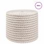 Preview: Juteseil 14 mm Weiß 100% Tossa Jute