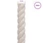Preview: Juteseil 14 mm Weiß 100% Tossa Jute