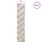 Preview: Juteseil 24 mm Weiß 100% Tossa Jute