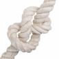 Preview: Juteseil 40 mm Weiß 100% Tossa Jute